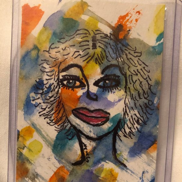 Artist Card Acrylic Painting - Picture 1 of 1